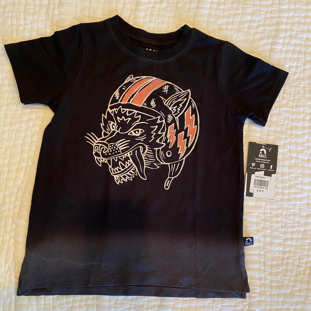 Rags Wolf Tee 3/4